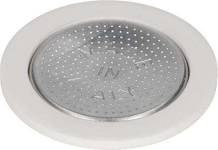 Bialetti - Aluminium Filterplaatje + 1 Siliconen Ring voor aluminium 2 kops percolators