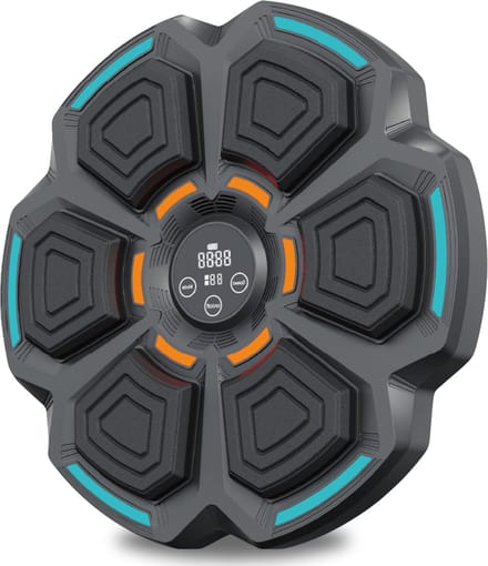 FOXLY® Boksmachine Pro met Muziek & Bluetooth - Bokszak - Boxing Machine - Muurbevestiging - Zwart