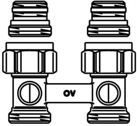 Oventrop Multiflex F radiator connection fitting 1015813