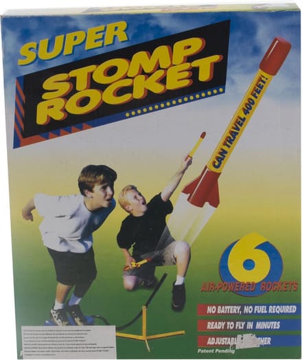 Christiaensen Stomp Rocket - Air powered raket lanceer set - 3 raketten - 6+ jaar