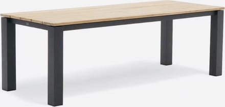 Belito Luuk Diningtafel 240 cm - Teak - Aluminium Onderstel