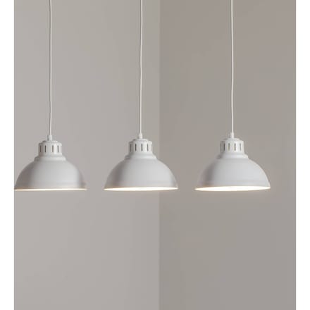 Sven Hanglamp Wit Metaal 3xE27 Industriële Stijl