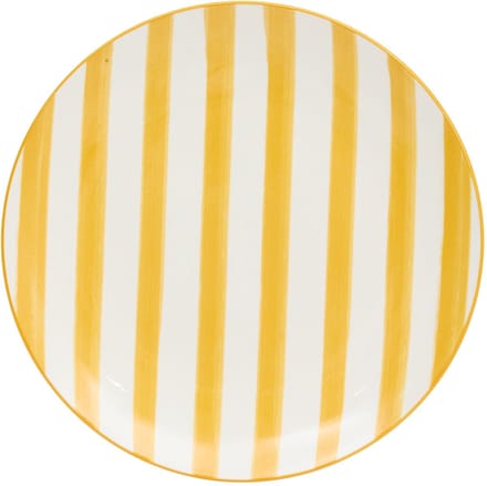 Secret de Gourmet Charlie Plat bord Ø27cm - Set van 6 stuks - Geel/Wit