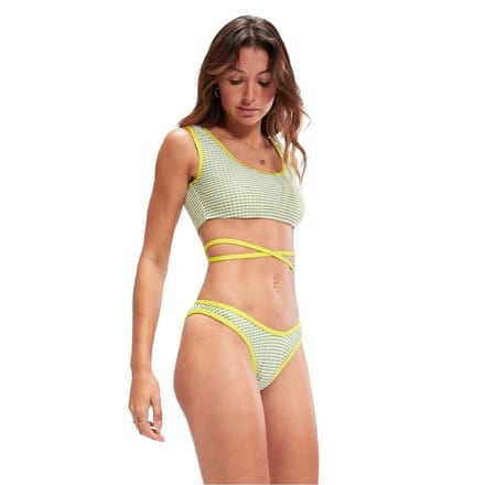 Speedo Dames/Dames Gingham Bikinibroekje (Groen)