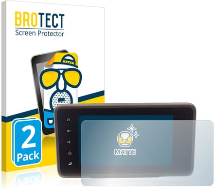 BROTECT - Screenprotector voor Dacia Duster 2 MediaDisplay - Folie Beschermfolie matte 2 Stuks
