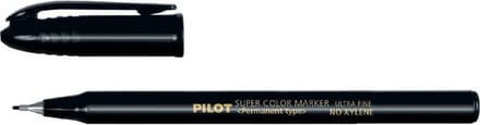 Fineliner pilot super scan uf zwart | 12 stuks