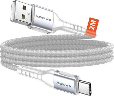 Xssive Fast Charge USB naar USB C Kabel - Geschikt voor Samsung & Android - 2 meter