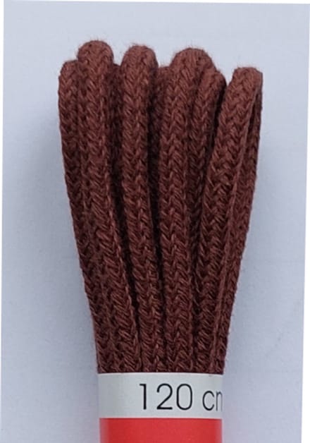 Ronilux Veter - Middel Bruin - Dun Rond - Lengte 120 cm - Dikte 2,5 mm - Schoenveter