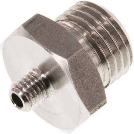 G 1/4'' x M5 RVS Borstnippel 40 Bar