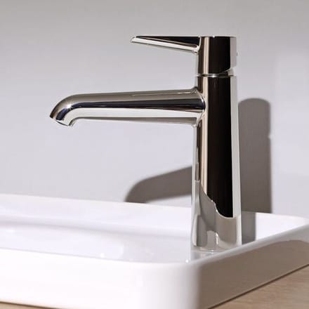 LAUFEN PURE Single lever washbasin mixer without drain valve HF901704100000