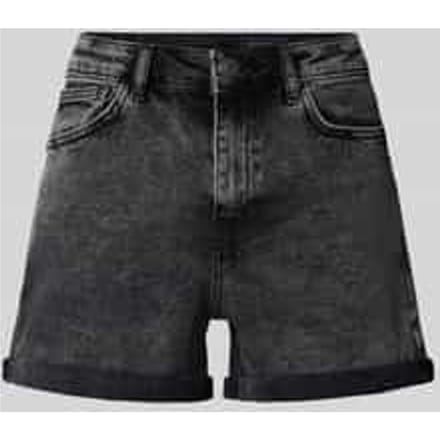 High waist korte jeans met omslag model 'MONI'