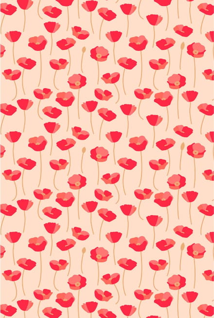 Texture Decopatch papier Poppies hotfoil