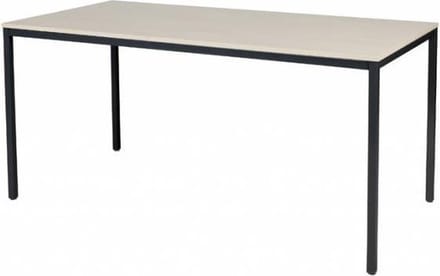 Bureautafel - Domino Basic 160x80 Eiken - zwart frame