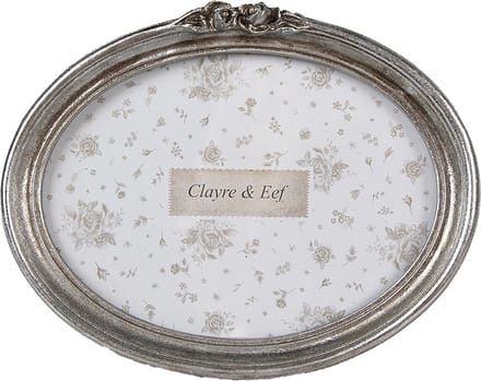 Clayre & Eef Fotolijst 15x10 cm Zilverkleurig Kunststof