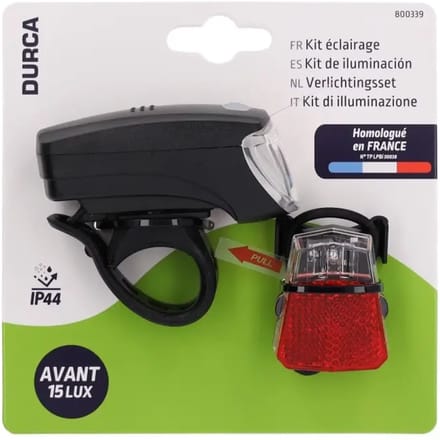 Voor- en achterverlichting Durca