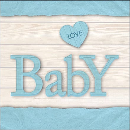 Lunch Servetten Baby love boy - Ambiente - 33x33 cm