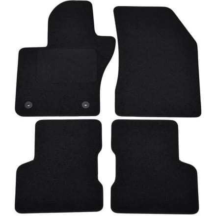 Vloermatten - Jeep - Renegade - Zwart velours - 4 stuks - Nauwkeurige pasvorm