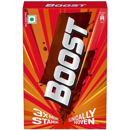Boisson Nutritionnelle Boost Chocolat Recharge 500 g | Boisson Énergétique à Base de Malt avec Vitamines & Minéraux