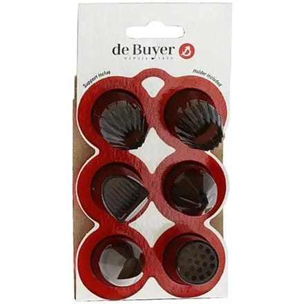 Set van 6 speciale gebaksdozen De Buyer Le Tube
