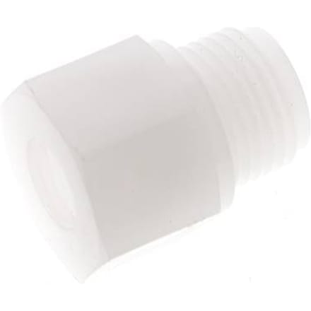 Verloopring G1/4'' Binnendraad X G1/2'' Buitendraad PVDF 10bar FDA 27mm Hex
