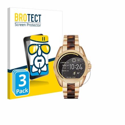 Screenprotector 3 Stuks voor Michael Kors Access Bradshaw / Grayson Beschermglas transparant