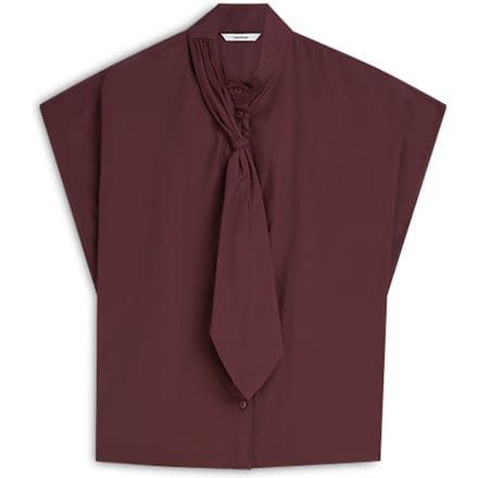 Summum Top Taft Light Blouses Bordeaux 2s3526-12259