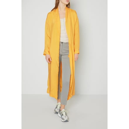 American Vintage Shawl Collar Long Sleeve Jacket Limoncello Maat: M/L | Single-Breasted Mantels Outlet | Dames | Geel