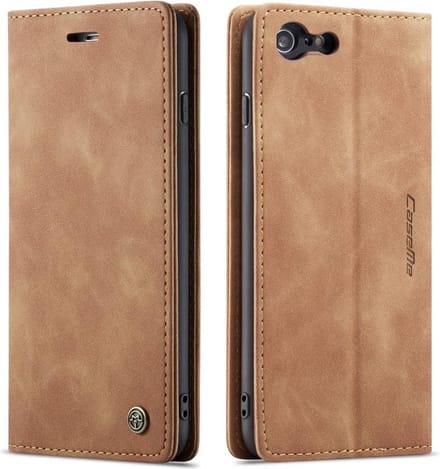 CaseMe Book Case - Geschikt voor iPhone 6 / iPhone 6s Hoesje - Bruin
