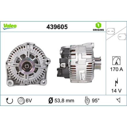 Driefasige generator VALEO ORIGINS NEW VALEO 439605