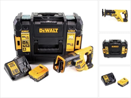 DeWalt DCS 367 M1 Accu Reciprozaag 18V Brushless + 1x accu 4,0Ah + lader + TSTAK