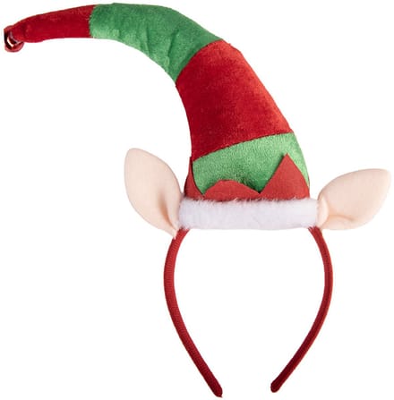 Clayre & Eef Kerst Haarband 25x6x30 cm Rood Kunststof