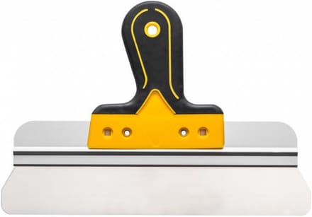 Spackmes 30cm Ronde Hoeken Prof  RVS, Serie 60