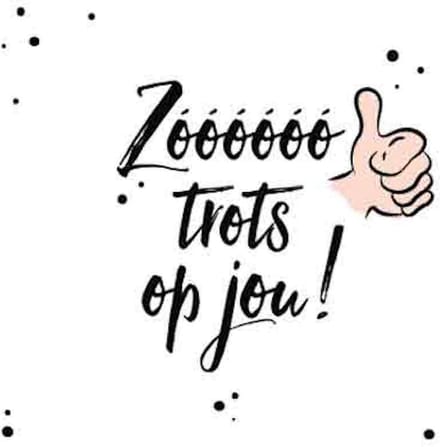 Wenskaart - Zo Trots Op Jou - Geslaagd - Met Envelop - 1 Stuk