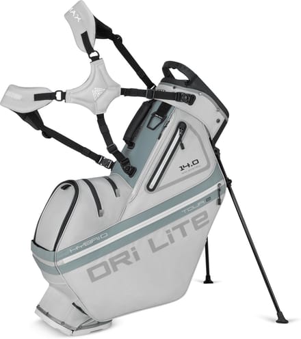 Big Max Dri Lite Hybrid Tour 2 - Waterwerende Golftas - Standbag - Zilver