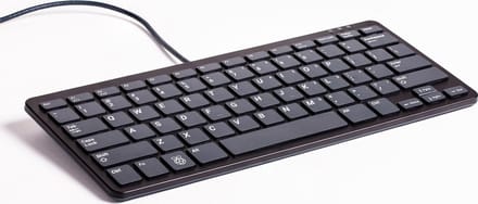 Raspberry Pi US Keyboard zwart/grijs - inclusief 3-poorts hub - QWERTY