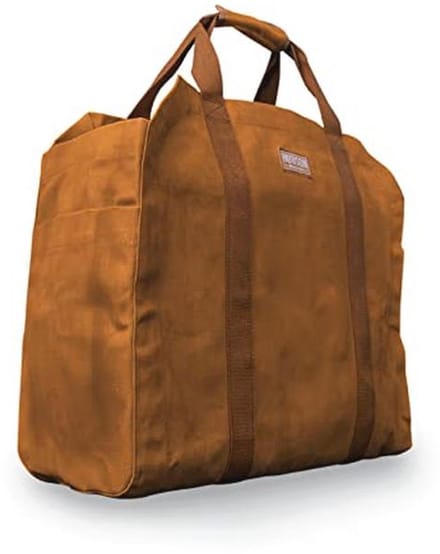 Grote Waxed Canvas Houtdrager - Waterafstotende Haak voor Hout en Open Haard