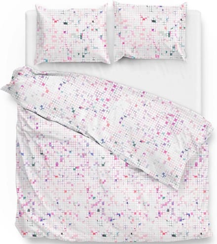 Zo!Home Jamie - Dekbedovertrek - Eenpersoons - 140x200/220 cm + 1 kussensloop 60x70 cm - Pink