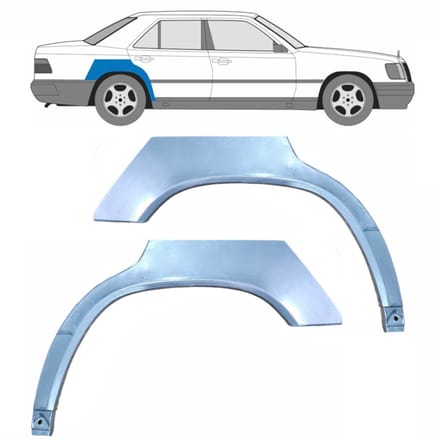 Reparatiepaneel achterspatbord voor Mercedes E-Class W124 1984-1996