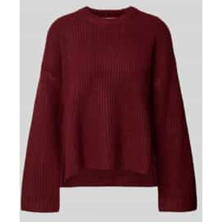 Oversized gebreide pullover met ribboorden, model 'SIGGA'