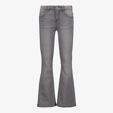 Twoday meisjes flared jeans medium grijs - Maat 152