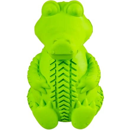 Zittende krokodil hondenvoer dispenser van rubber Duvoplus