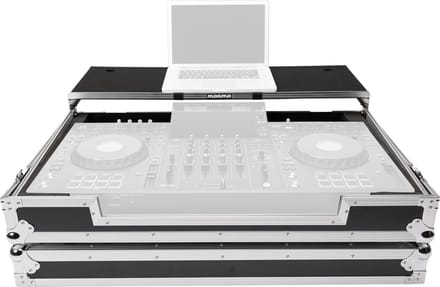 Magma DJ-Controller Workstation XDJ-AZ / XDJ-XZ, black/silver (Wheels) - DJ-controller case