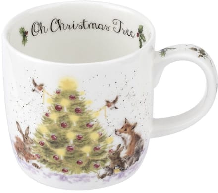 Porseleinen Mok "Kerstboom Decoratie" 310 ml