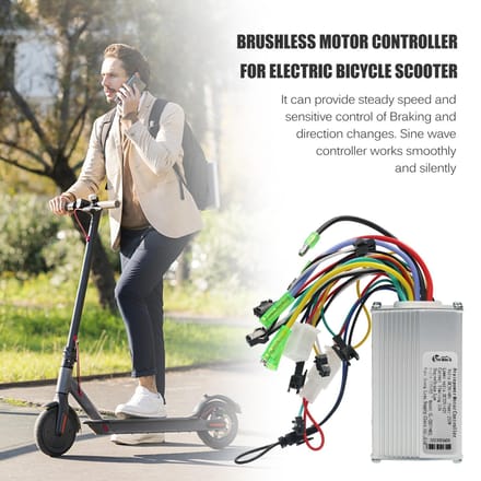 Borstelloze motorcontroller Aluminium elektrische fietscontrollerbox voor elektrische fiets-scooter gray