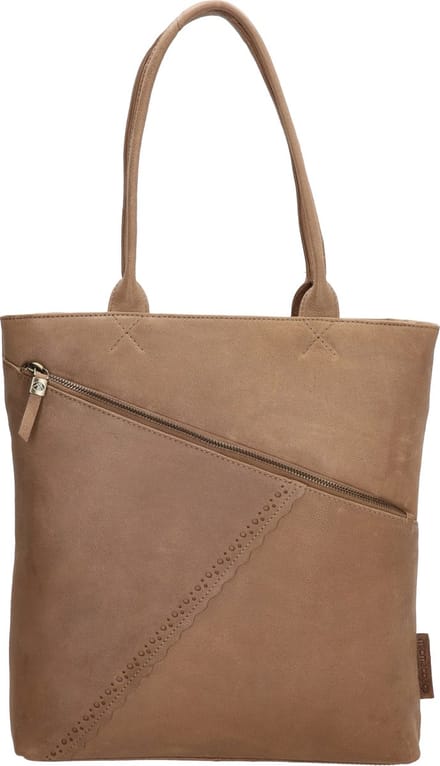 Hide & Stitches Marrakech Shopper - 100% Leer - Taupe