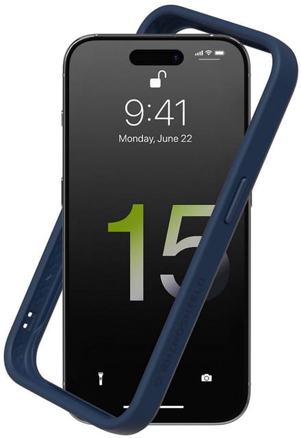 RHINOSHIELD Cover CrashGuardNX iPhone 15 Pro Blauw