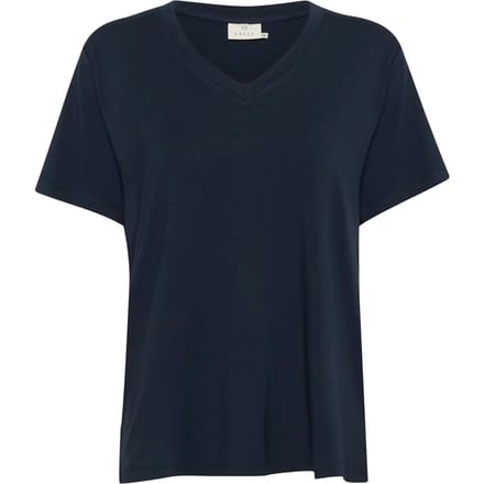 Dames-T-shirt met V-hals KAFFE Frida