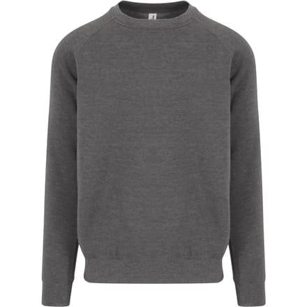Just Hoods - Graduate Heavyweight Sweat - Charcoal (Heather) maat L