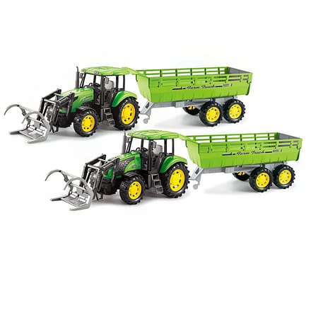 F/P Landbouwtractor met aanhangwagen