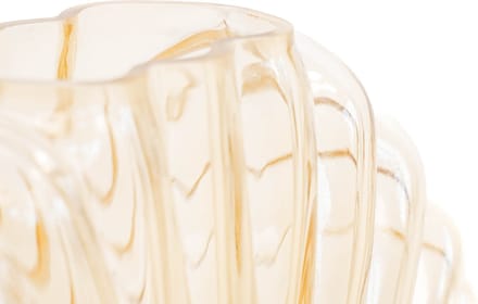 Housevitamin Shell Vase -Amber Glass- 19.5x9x16.5cm